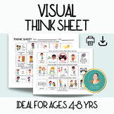 Visual Restorative Think Sheet, Behavior Reflection, Ages 