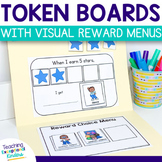 Visual Reward Choice Menu Token Board and Behavior Charts