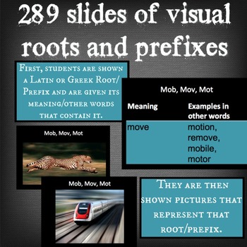Preview of Visual Roots and Prefixes Part #1