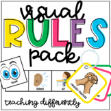 Visual Rules Pack (Desk Strips, Visual Lanyard, Class Rules)