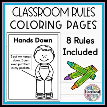 Visual Rules Coloring Pages For Early Childhood And Special Education