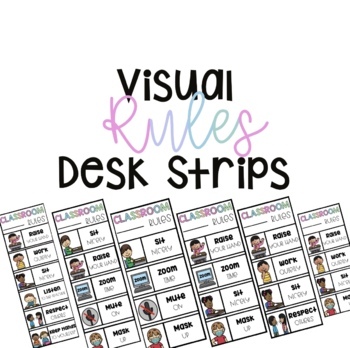 Preview of Visual Rules Desk Strips