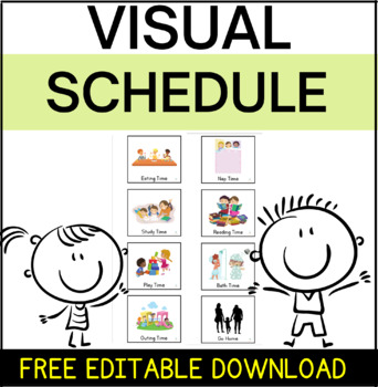 Visual Schedule At Home by BieCreatif | TPT