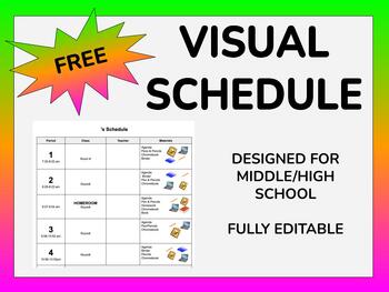 Preview of Visual Schedule (Blank/Fill-In)