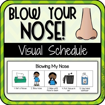 Preview of Visual Schedule: Blowing your Nose (Special Education/ Autism)