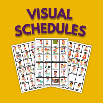 Preview of Visual Schedules with Boards & Icons