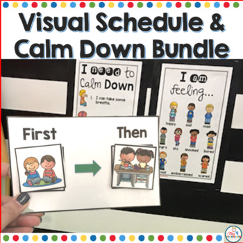 Preview of Visual Schedules Token Boards and Calm Down Tools for SEL Bundle