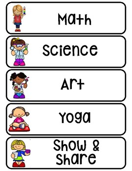 Visual Schedule Cards by Buggy And The Bean | Teachers Pay Teachers