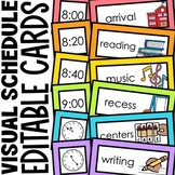 Visual Schedule Cards EDITABLE Classroom Management | Dail