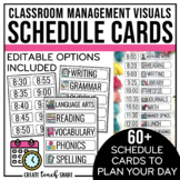 Visual Schedule Cards | EDITABLE Daily Schedule Display | 