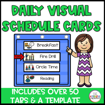 Daily Visual Schedule Cards / Tabs and Template by The Alternative Way ...