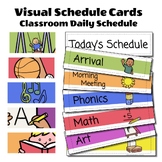 Visual Schedule Cards - Whole Class Daily Schedule