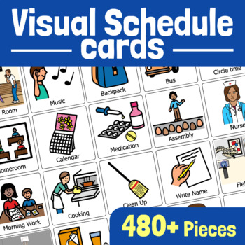 Preview of Visual Schedule Cards for Special Education