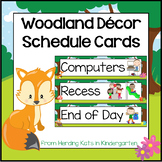 Visual Schedule Cards for Woodland Decor