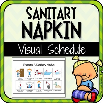 Preview of Visual Schedule: Changing a Sanitary Napkin (Special Education/Autism)
