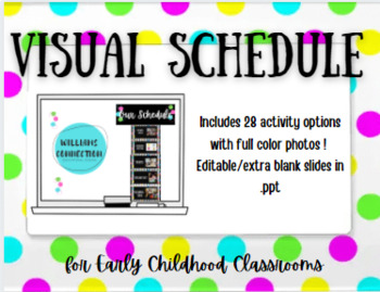 Preview of Visual Schedule Child Care Early Childhood EC Special Needs Frog Street