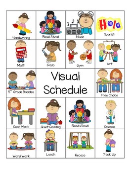 Visual Schedule & Coping Strategies by Kinder Kori | TpT