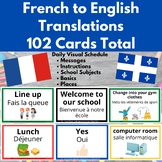 Visual Schedule & Daily Routine Cards for French Speaking 