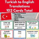 Visual Schedule & Daily Routine Cards for Turkish Refugees