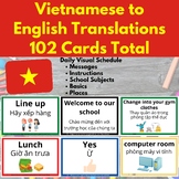 Visual Schedule & Daily Routine Cards for Vietnamese Stude