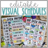 Visual Schedule & Daily Routine - EDITABLE for Classroom or Home