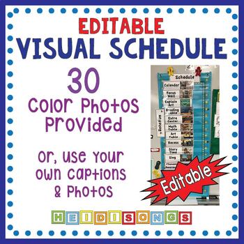 Visual Schedule {Editable} by HeidiSongs | TPT