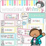 Visual Schedule Editable Picture | Pastel | Woodland Whims