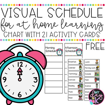 Visual Schedule FREE by My Day in K | TPT
