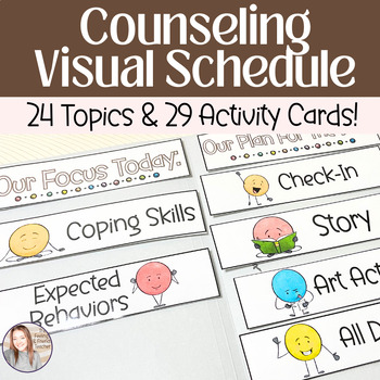 Preview of Visual Schedule For Counseling | Individual and Small Group Routines