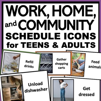 Preview of Visual Schedule Icons for Teens and Adults