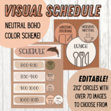 Visual Schedule | Neutral Boho | EDITABLE