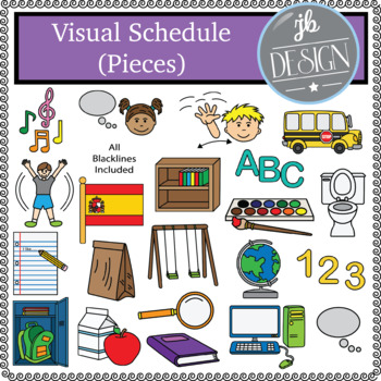 visual schedule clipart