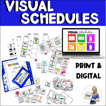 Visual Schedule (Print and Digital) by Ausome Speech | TPT