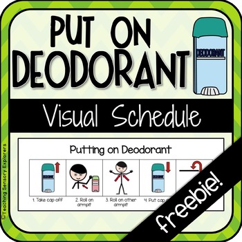 Preview of Visual Schedule: Putting on Deodorant (Special Education/ Autism)