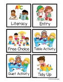 Visual Schedule Signs for Kindergarten and Daycare