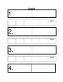 Visual Schedule Template - Easy to Print or for Distance Learning