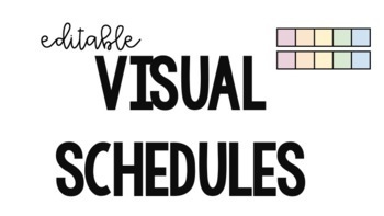 Preview of Visual Schedule Templates