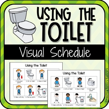 Visual Schedule: Using the Toilet (Special Education/ Autism) | TPT