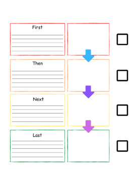 Preview of Visual Schedule: Written and Picture