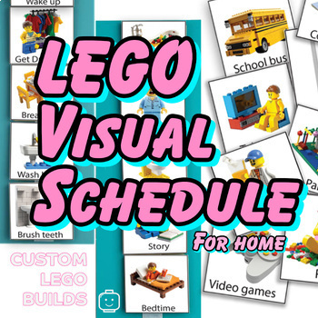 Preview of Visual Schedule & Daily Routine Cards / LEGO custom Builds / for Home