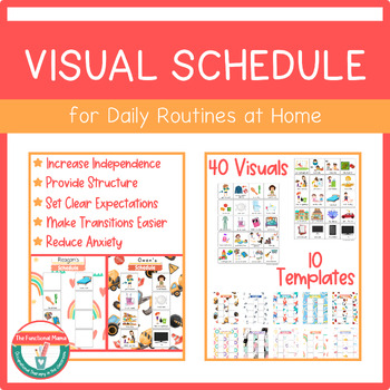 Morning and Afternoon Schedules/Routines Home Schooling Lockdown Visual Aids ASD 