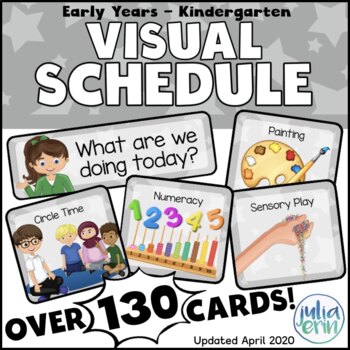 Visual Schedule for Early Years - Kindergarten by Julia Erin | TpT