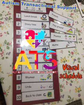 Preview of Visual Schedule cards for  autism kids,  Autism Transactional Support