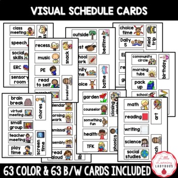 Visual Schedule for Individual Student Accommodations and Homeschool