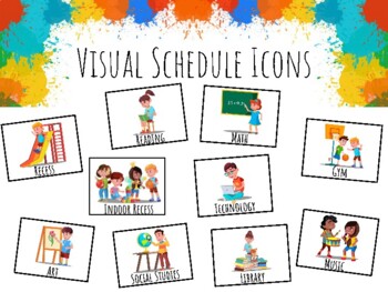 Visual Schedule for Special Education, Early Childhood Classroom
