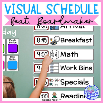 Visual Schedule featuring Boardmaker! Ready to go Class/Personal Schedules.