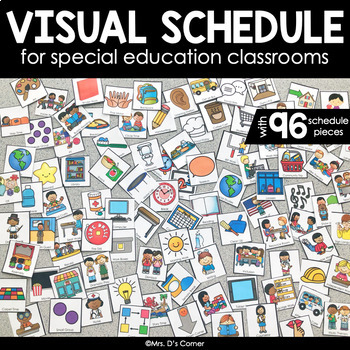 Preview of Visual Schedule for Special Education | Color Coded Visual Schedule