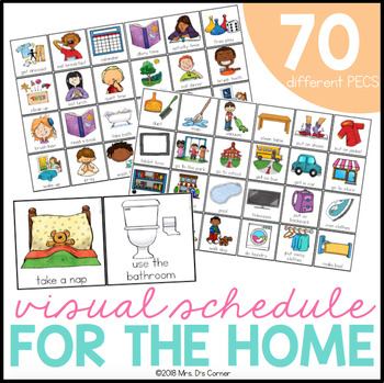 Preview of Visual Schedule for the Home | 70 images included