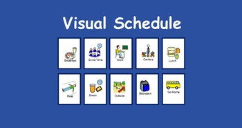 Preview of Visual Schedule for the Smartboard-Freebie