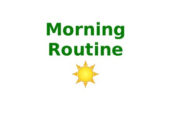 Preview of Visual Schedule of Morning Routine